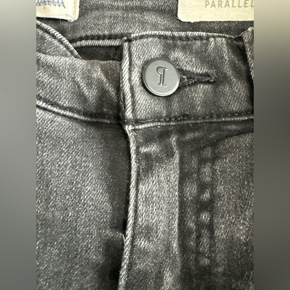 Pilcro and the Letterpress Anthropologie black parallel raw hem Jean size 26 - Picture 9 of 16